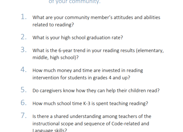 Critical Questions to understand the literacy needs of your community Thumbnail